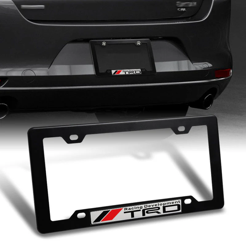2014-2019 Tundra TRD Set ABS Tailgate Insert Letter Emblems with 2pcs License Plate Frame for JDM Toyota - Image 2