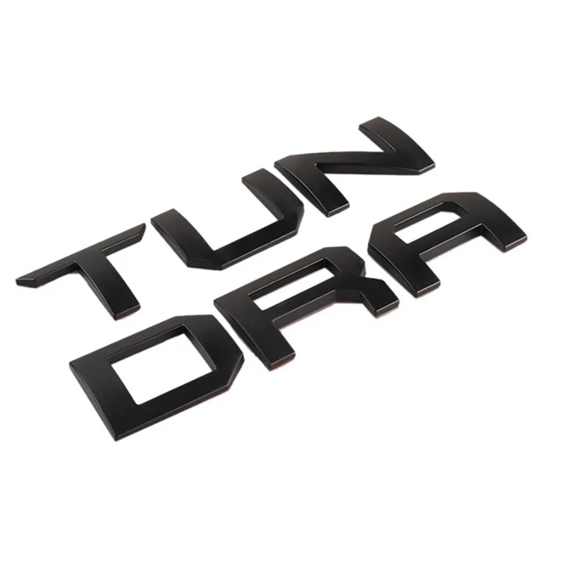 2014-2019 Tundra TRD Set ABS Tailgate Insert Letter Emblems with 2pcs License Plate Frame for JDM Toyota - Image 5
