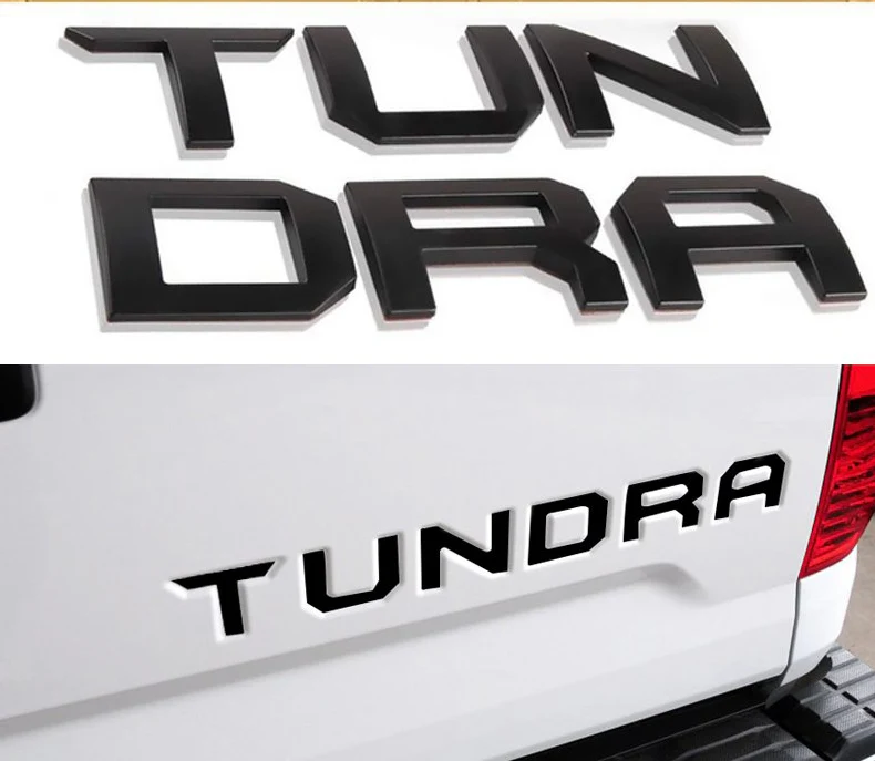 2014-2019 Tundra TRD Set ABS Tailgate Insert Letter Emblems with 2pcs License Plate Frame for JDM Toyota - Image 7