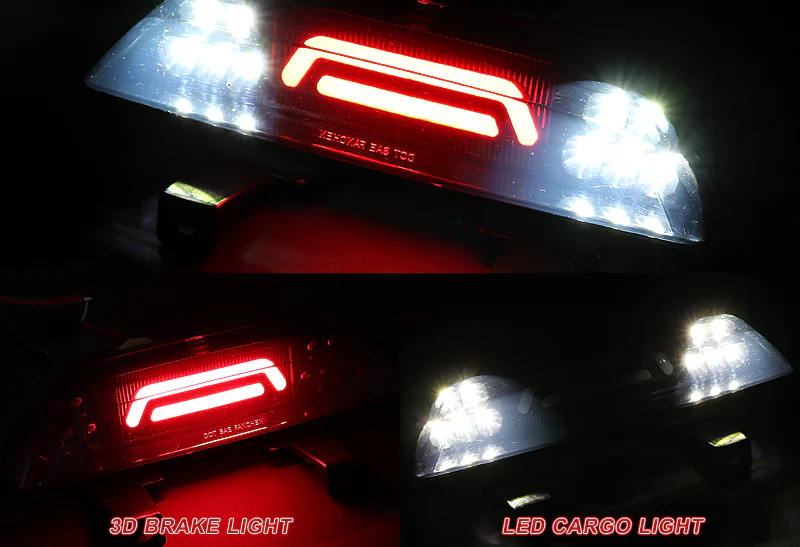 2015-2018 Ford Mustang LED Third Brake & Reverse Light - Black Housing Clear Lens - Image 4
