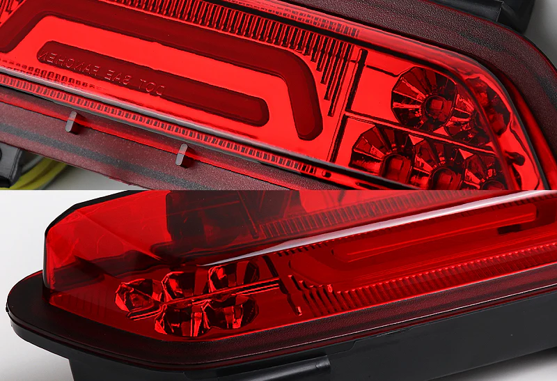 2015-2018 Ford Mustang LED Third Brake & Reverse Light - Chrome Housing Red Lens - Image 2