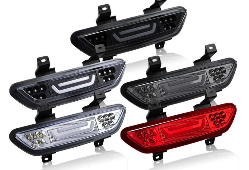 2015-2018 Ford Mustang LED Third Brake & Reverse Light - Chrome Housing Smoked Lens - Image 6