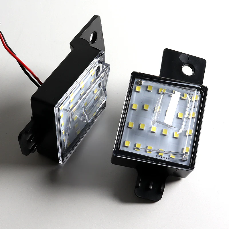 2015-2021 Chevrolet Colorado Silverado White 18-LED 6000K License Plate Lights (2pcs) - Image 2