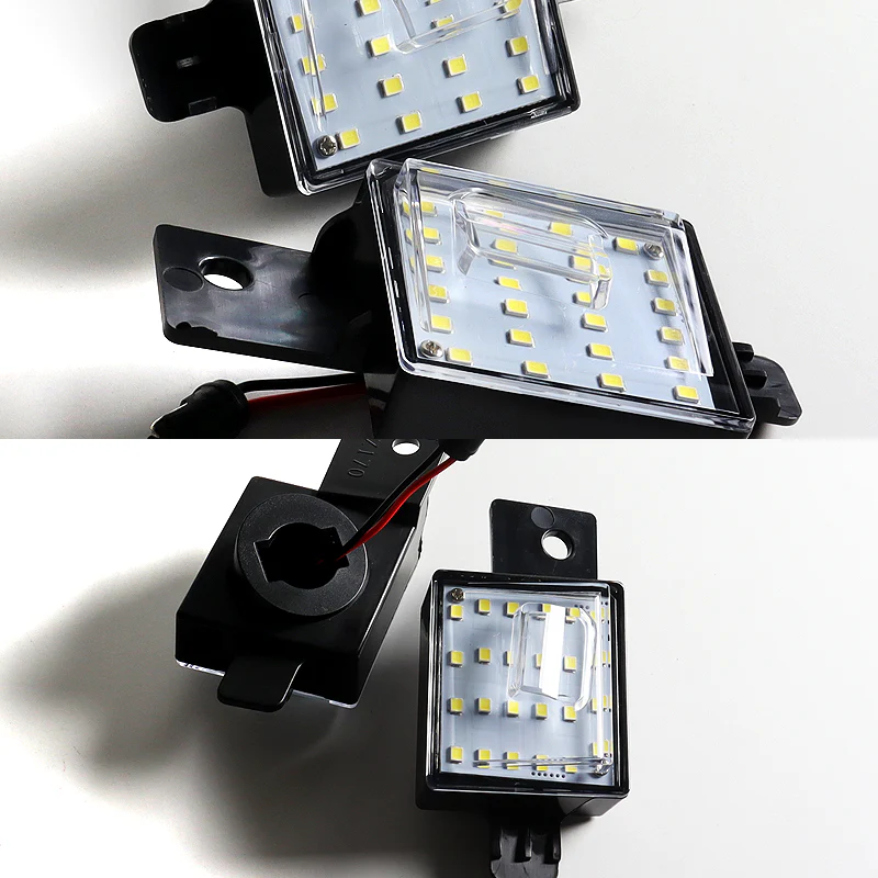 2015-2021 Chevrolet Colorado Silverado White 18-LED 6000K License Plate Lights (2pcs) - Image 4