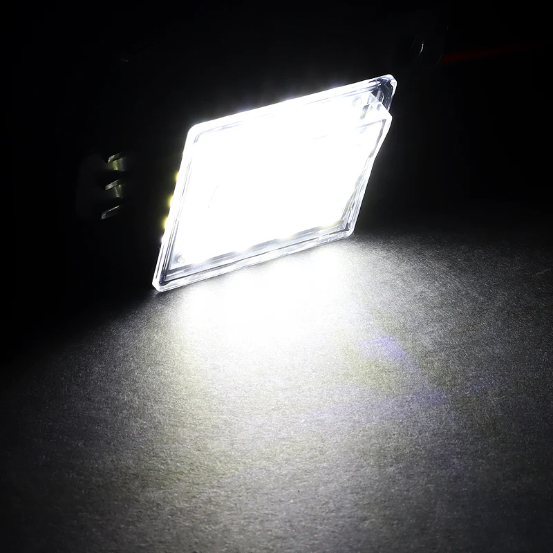 2015-2021 Chevrolet Colorado Silverado White 18-LED 6000K License Plate Lights (2pcs) - Image 5