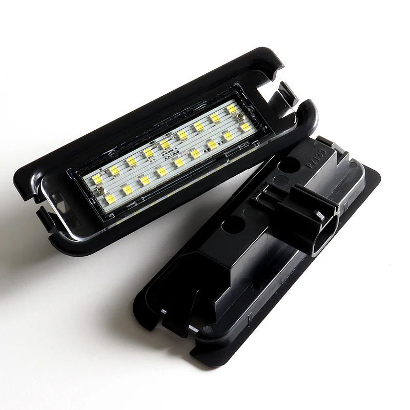 2015-2021 Ford Mustang Xenon White 18-SMD LED 6000K License Plate Lights (2pcs) - Image 2