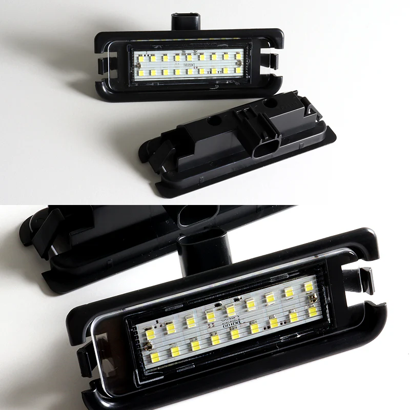 2015-2021 Ford Mustang Xenon White 18-SMD LED 6000K License Plate Lights (2pcs) - Image 4
