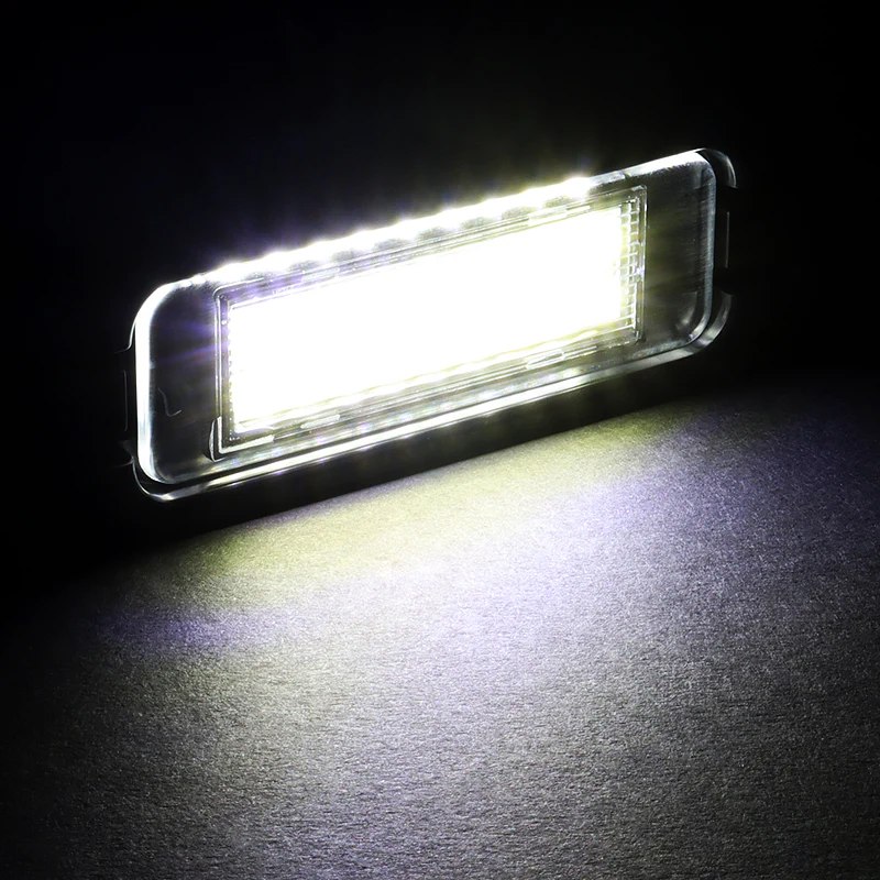 2015-2021 Ford Mustang Xenon White 18-SMD LED 6000K License Plate Lights (2pcs) - Image 5