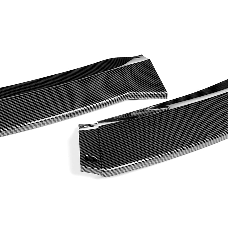 2015-2023 Dodge Charger SXT Carbon Look 3-Piece Front Bumper Body Spoiler Splitter Lip Kit - Image 3