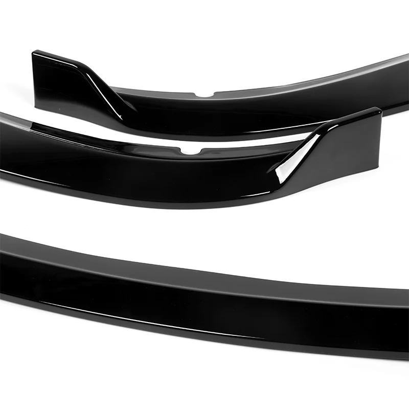2015-2023 Dodge Charger SXT Painted Black 3-Piece Front Bumper Body Spoiler Splitter Lip Kit - Image 6