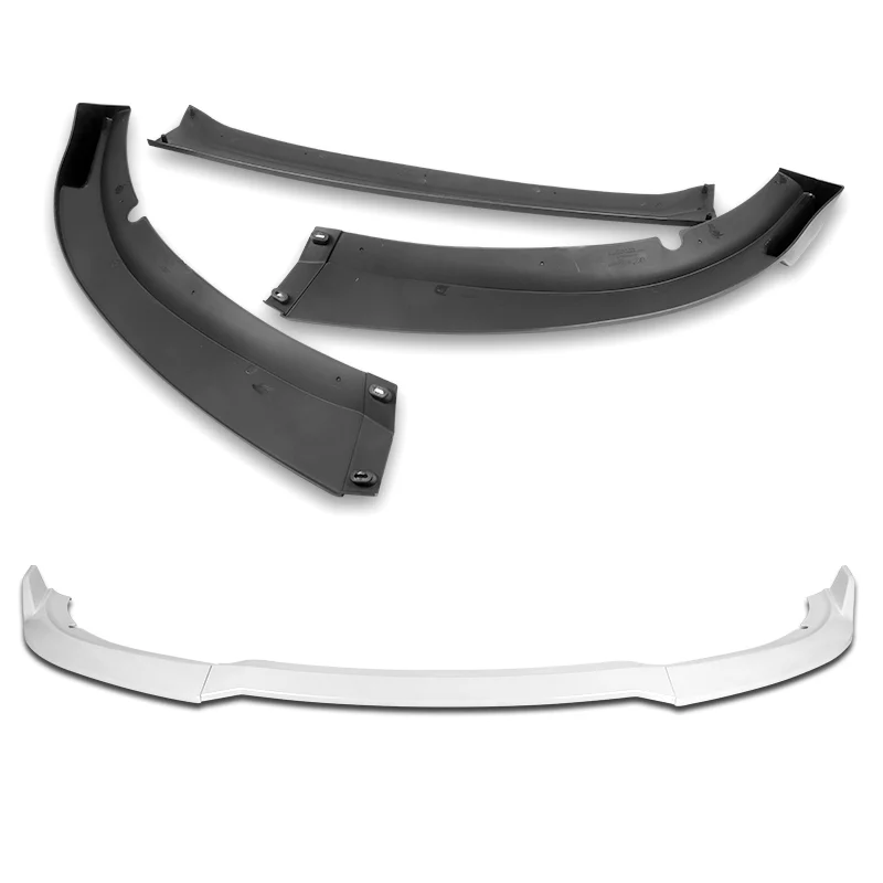 2015-2023 Dodge Charger SXT Painted White 3-Piece Front Bumper Body Spoiler Splitter Lip Kit - Image 4