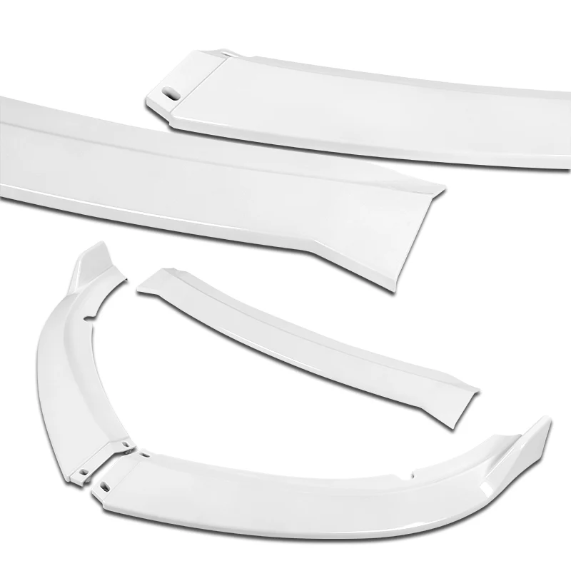 2015-2023 Dodge Charger SXT Painted White 3-Piece Front Bumper Body Spoiler Splitter Lip Kit - Image 5