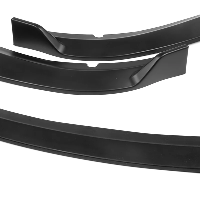 2015-2023 Dodge Charger SXT Unpainted Matte Black 3-Piece Front Bumper Body Spoiler Splitter Lip Kit - Image 5
