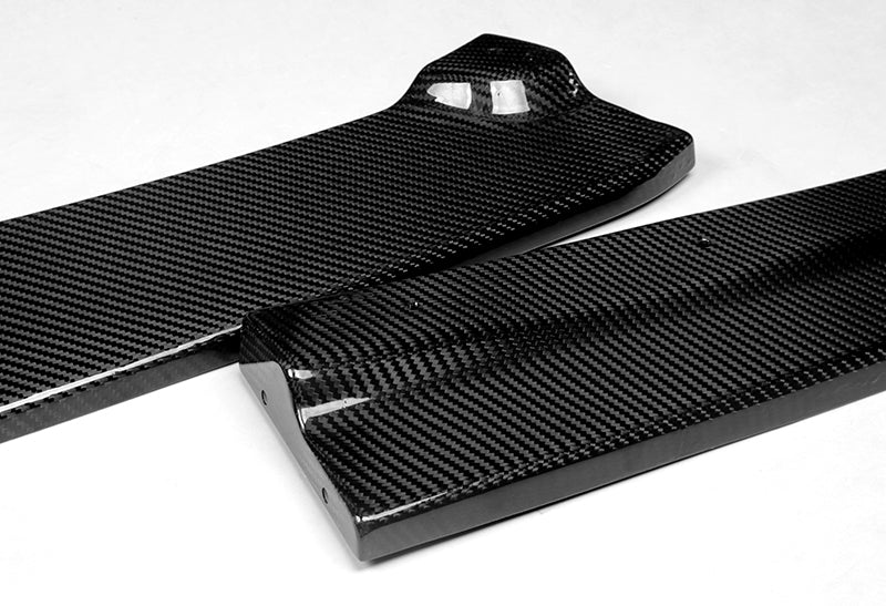 2016-2018 Chevy Camaro LT LS SS Real Carbon Fiber ZL1 Style 3-Piece Front Bumper Body Spoiler Splitter Lip Kit with Vinyl Decal - Image 4