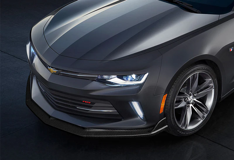 2016-2018 Chevy Camaro LT LS SS Real Carbon Fiber ZL1 Style 3-Piece Front Bumper Body Spoiler Splitter Lip Kit with Vinyl Decal - Image 5