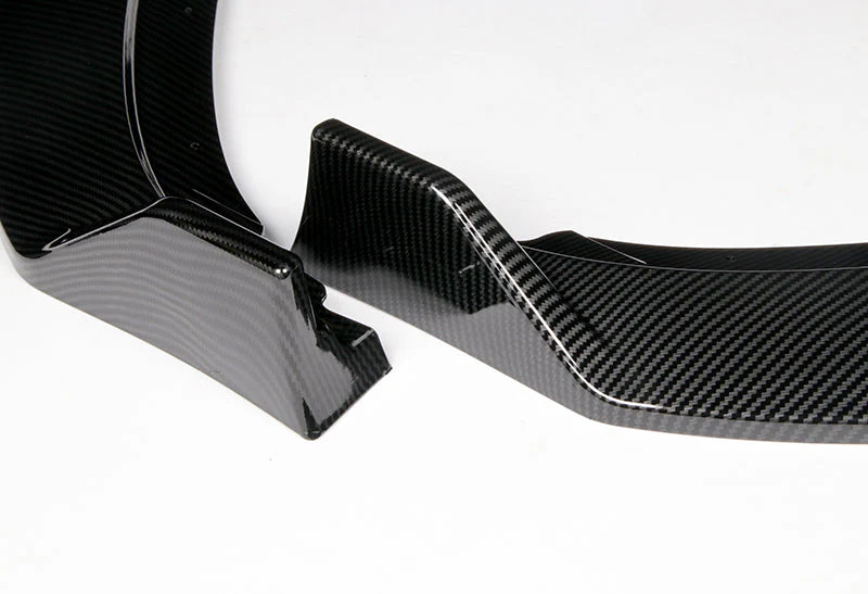 2016-2019 BMW 3-Series F30 F35 Carbon Look 3-Piece Front Bumper Body Spoiler Splitter Lip Kit - Image 3