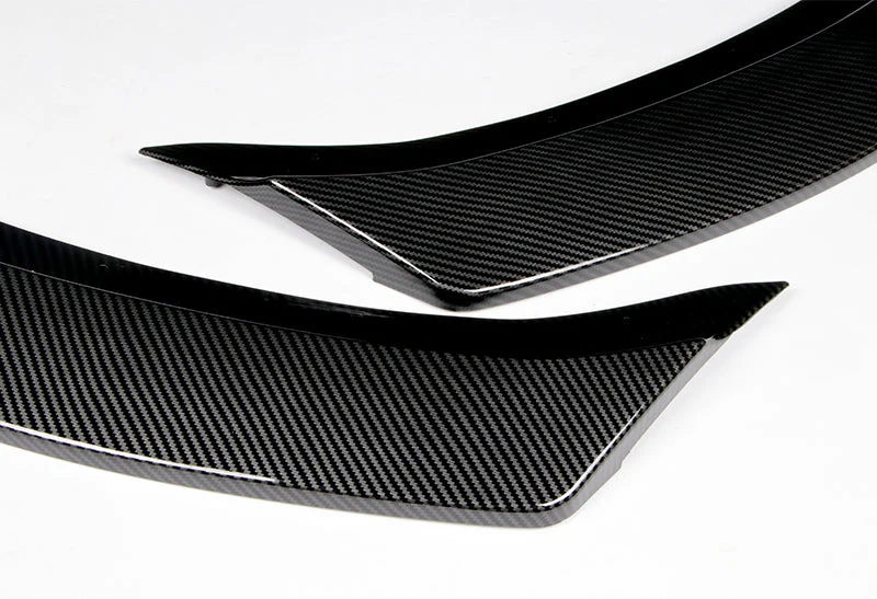2016-2019 BMW 3-Series F30 F35 Carbon Look 3-Piece Front Bumper Body Spoiler Splitter Lip Kit - Image 4