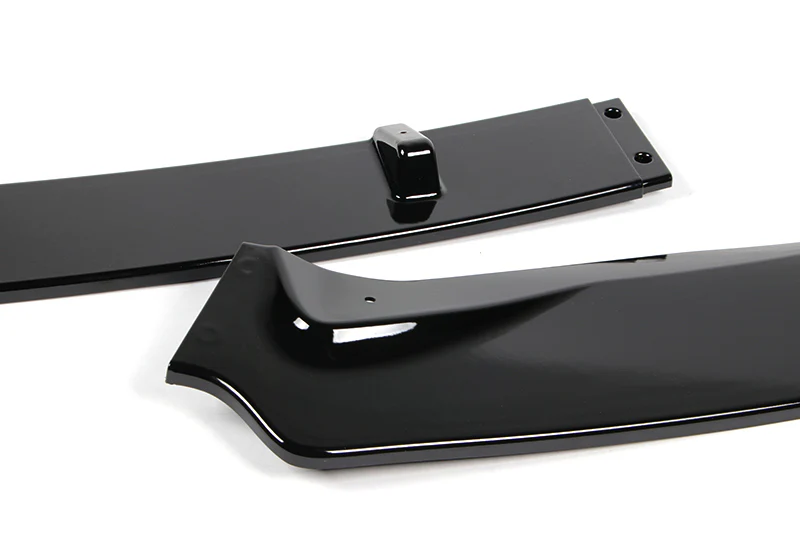 2016-2019 Nissan Sentra Painted Black 3-Piece Front Bumper Body Spoiler Splitter Lip Kit with Free Gift - Image 5