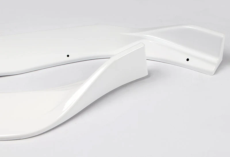 2016-2019 Nissan Sentra Painted White 3-Piece Front Bumper Body Spoiler Splitter Lip Kit - Image 2