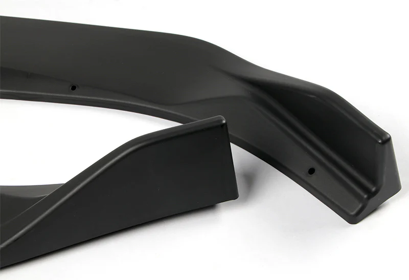 2016-2019 Nissan Sentra Unpainted Matte Black 3-Piece Front Bumper Body Spoiler Splitter Lip Kit - Image 3