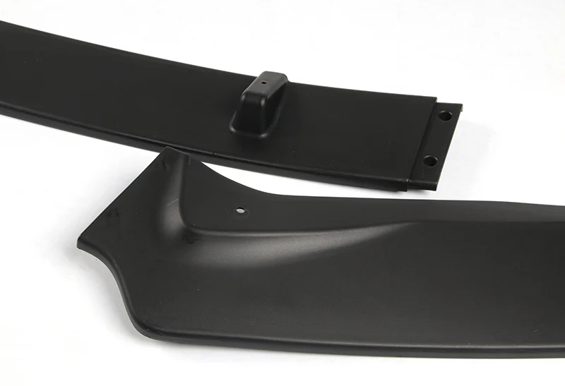 2016-2019 Nissan Sentra Unpainted Matte Black 3-Piece Front Bumper Body Spoiler Splitter Lip Kit - Image 4