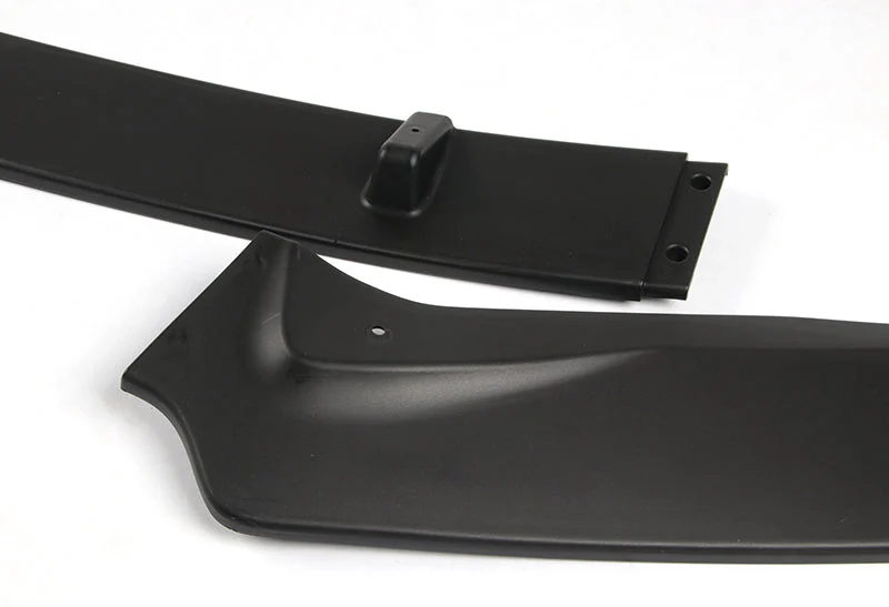 2016-2019 Nissan Sentra Unpainted Matte Black 3-Piece Front Bumper Body Spoiler Splitter Lip Kit with Free Gift - Image 5