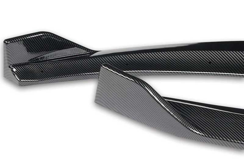 2017-2018 Ford Fusion/Mondeo Carbon Style 3-Piece Front Bumper Body Spoiler Splitter Lip Kit - Image 2