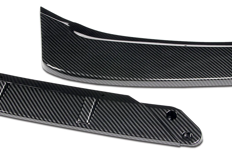 2017-2018 Ford Fusion/Mondeo Carbon Style 3-Piece Front Bumper Body Spoiler Splitter Lip Kit - Image 4