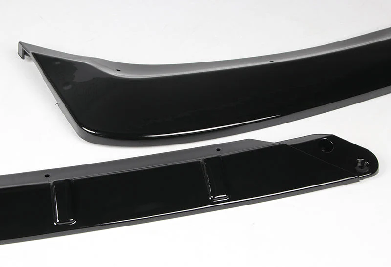 2017-2018 Ford Fusion/Mondeo Painted Black 3-Piece Front Bumper Body Spoiler Splitter Lip Kit Keychain Set - Image 6