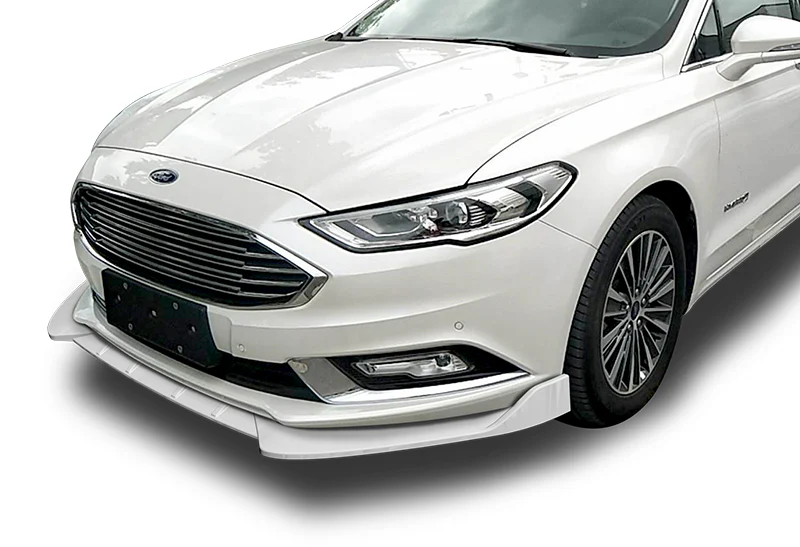 2017-2018 Ford Fusion/Mondeo Painted White 3-Piece Front Bumper Body Spoiler Splitter Lip Kit - Image 5