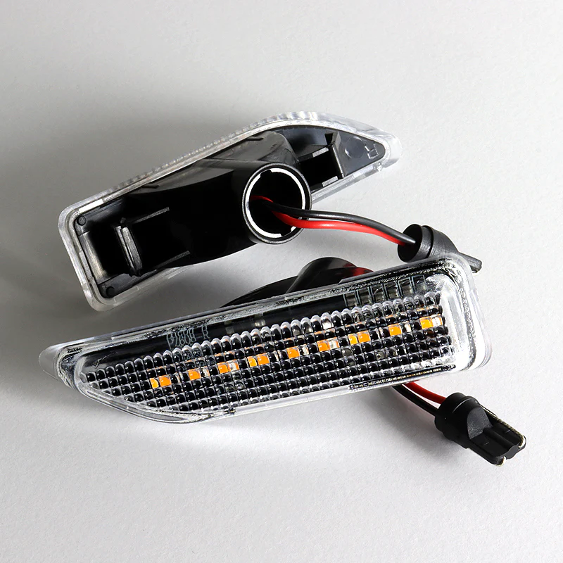 2017-2020 Mini Cooper Countryman Amber LED Turn Signal Front Side Marker Lights -Clear Lens - Image 2