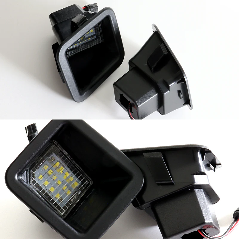 2017-2021 Ford F250 F350 F450 Super Duty Xenon White LED License Plate Lights (2pcs) - Image 4