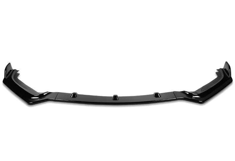 2017-2022 Infiniti Q60 Coupe Painted Black V-Style 3-Piece Front Bumper Body Spoiler Splitter Lip Kit - Image 3