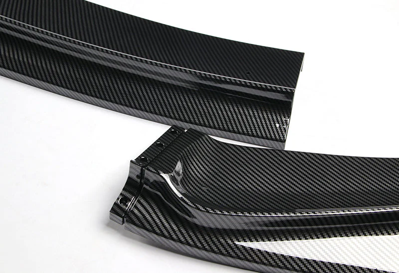 2018-2021 Honda Fit JDM Carbon Style 3-Piece Front Bumper Body Spoiler Splitter Lip Kit - Image 4