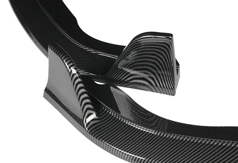 2018-2021 Honda Fit JDM Carbon Style 3-Piece Front Bumper Body Spoiler Splitter Lip Kit with Keychain Set - Image 2