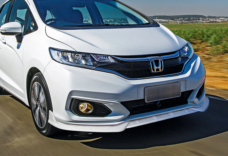 2018-2021 Honda Fit JDM Painted White 3-Piece Front Bumper Body Spoiler Splitter Lip Kit - Image 5