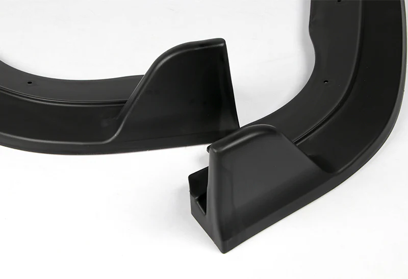 2018-2021 Honda Fit JDM Unpainted Matte Black 3-Piece Front Bumper Body Spoiler Splitter Lip Kit - Image 2