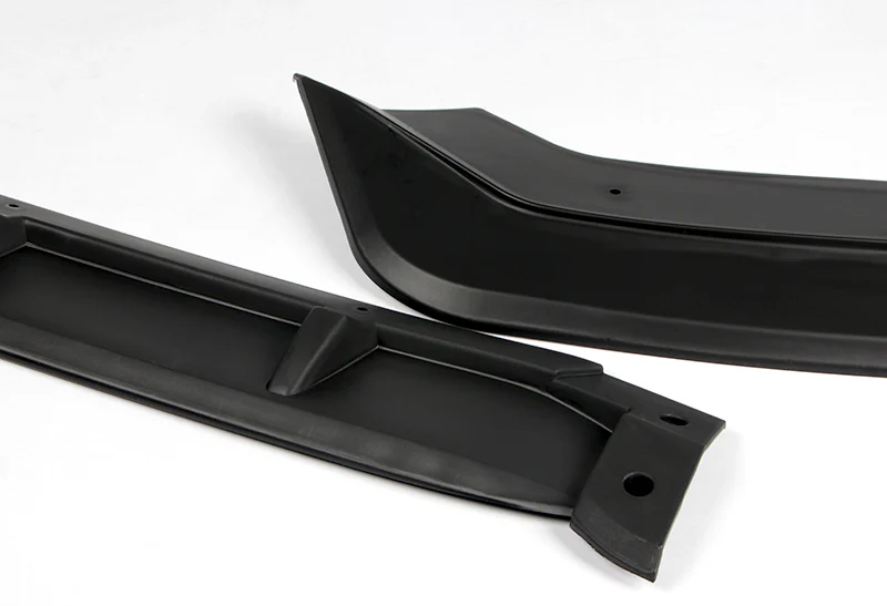 2018-2021 Honda Fit JDM Unpainted Matte Black 3-Piece Front Bumper Body Spoiler Splitter Lip Kit - Image 4
