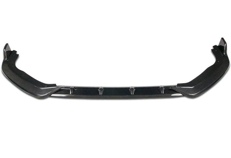 2018-2021 Honda Fit Real Carbon Fiber 3-Piece Front Bumper Body Spoiler Splitter Lip Kit - Image 3