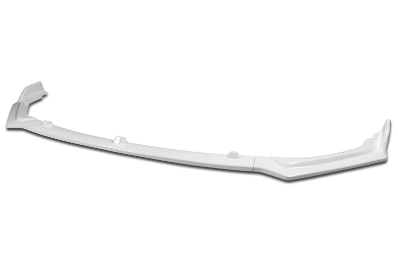 2018-2021 Infiniti Q50 Premium Painted White 3-Piece Front Bumper Body Spoiler Splitter Lip Kit with Screw Bolt Cap Set - Image 3