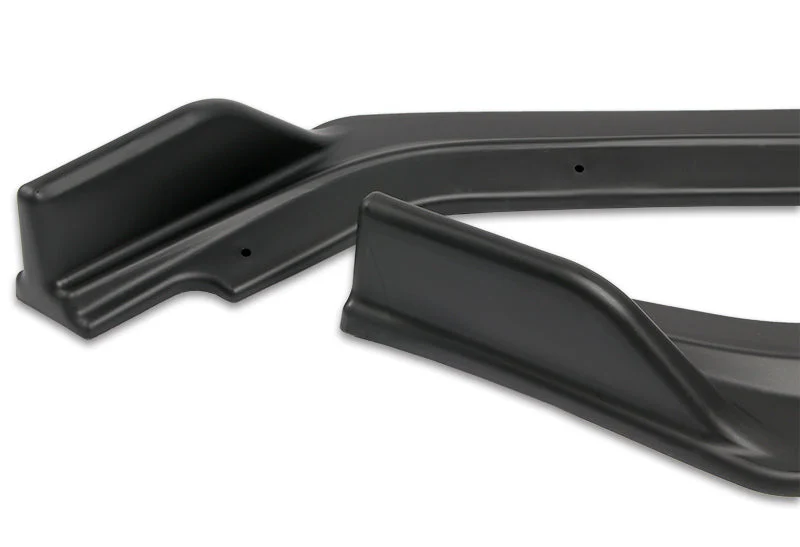 2018-2021 Infiniti Q50 Premium Unpainted Matte Black 3-Piece Front Bumper Body Spoiler Splitter Lip Kit with Screw Bolt Cap Set - Image 2