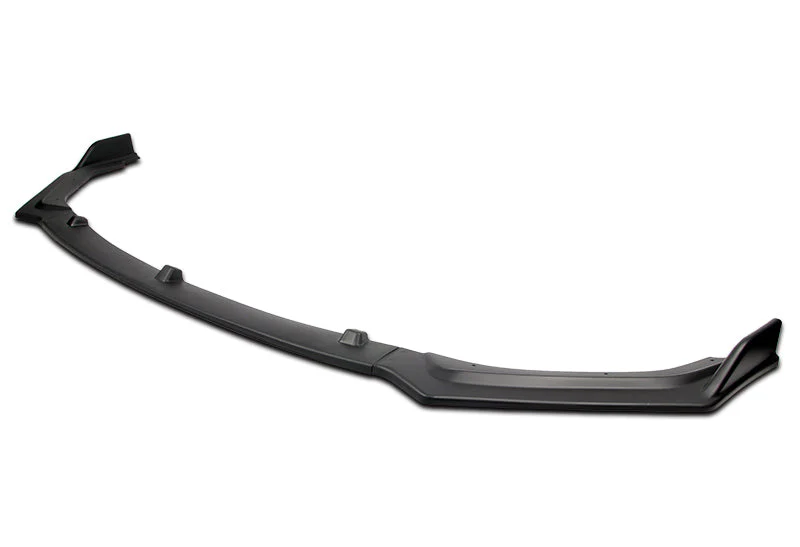 2018-2021 Infiniti Q50 Premium Unpainted Matte Black 3-Piece Front Bumper Body Spoiler Splitter Lip Kit with Screw Bolt Cap Set - Image 3