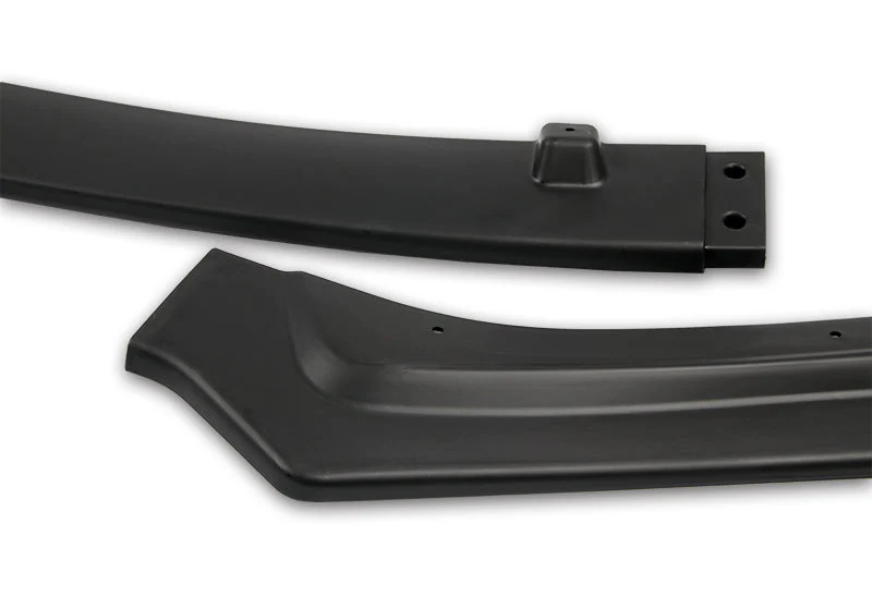 2018-2021 Infiniti Q50 Premium Unpainted Matte Black 3-Piece Front Bumper Body Spoiler Splitter Lip Kit with Screw Bolt Cap Set - Image 4