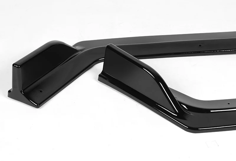 For 2018-2021 Infiniti Q50 Sport Painted Black Front Bumper Body Kit Lip 3PCS - Image 3