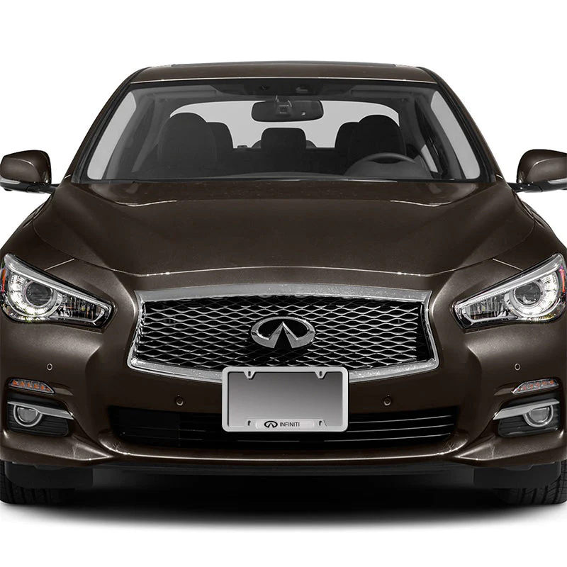 2018-2021 Infiniti Q50 Sport Painted White Front Bumper Body Kit Lip 3PCS with License Plate Frame - Image 5