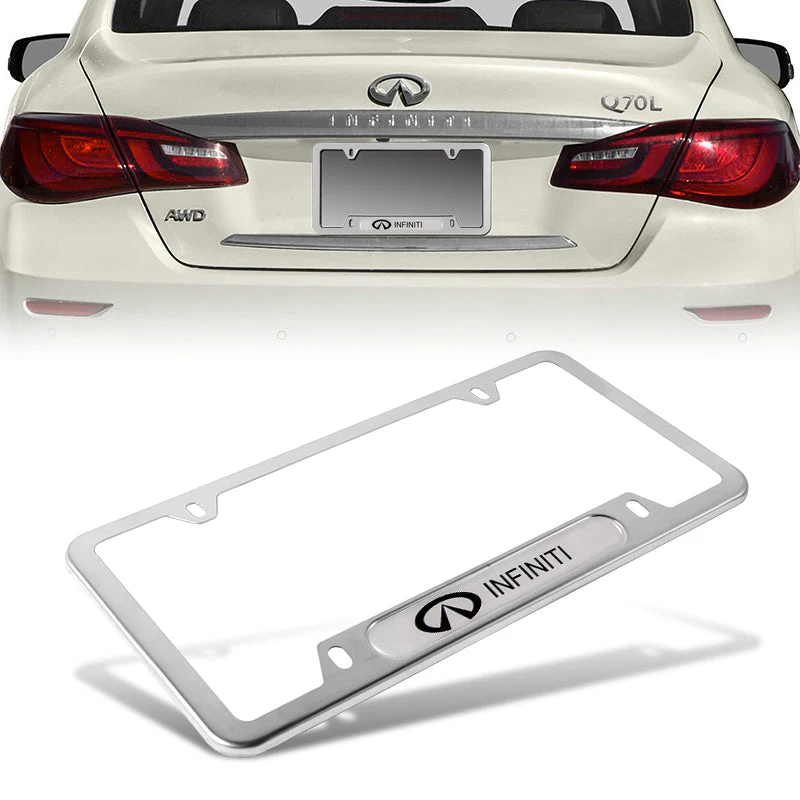 2018-2021 Infiniti Q50 Sport Painted White Front Bumper Body Kit Lip 3PCS with License Plate Frame - Image 8