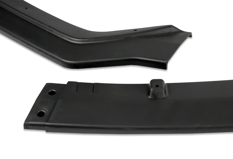 2018-2021 Infiniti Q50 Sport Unpainted Black Front Bumper Body Kit Lip 3PCS - Image 4