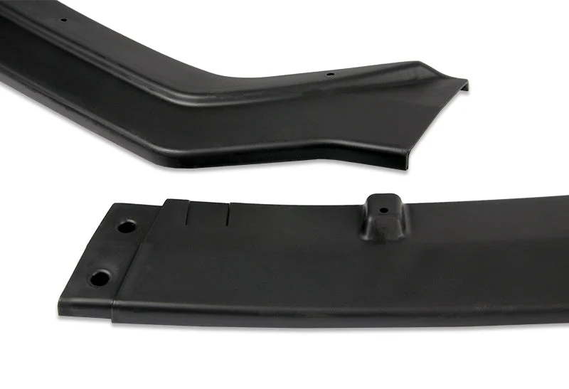 2018-2021 Infiniti Q50 Sport Unpainted Black Front Bumper Body Kit Lip 3PCS with License Plate Frame - Image 4