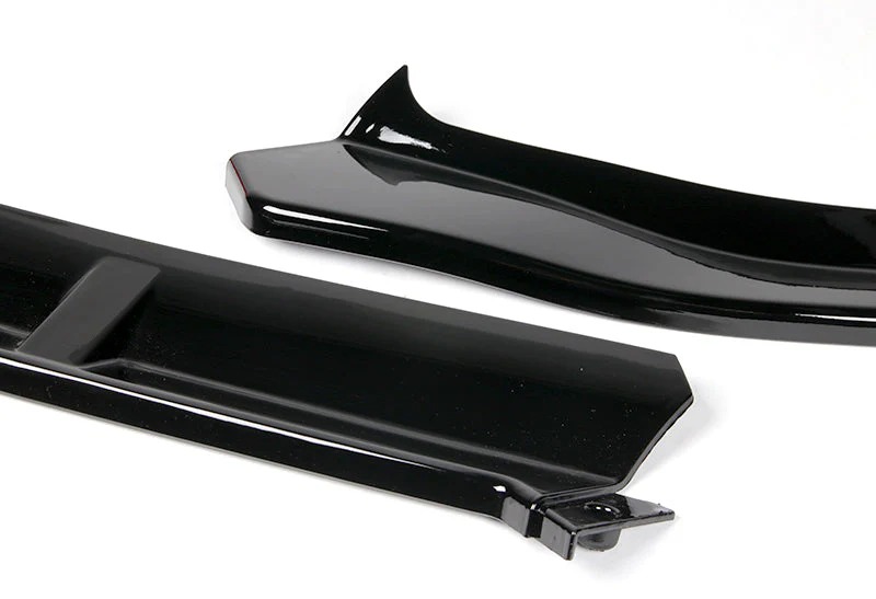 2019-2021 Mercedes W205 C-Class Painted Black 3-Piece Front Bumper Body Spoiler Splitter Lip Kit with Keychain - Image 7