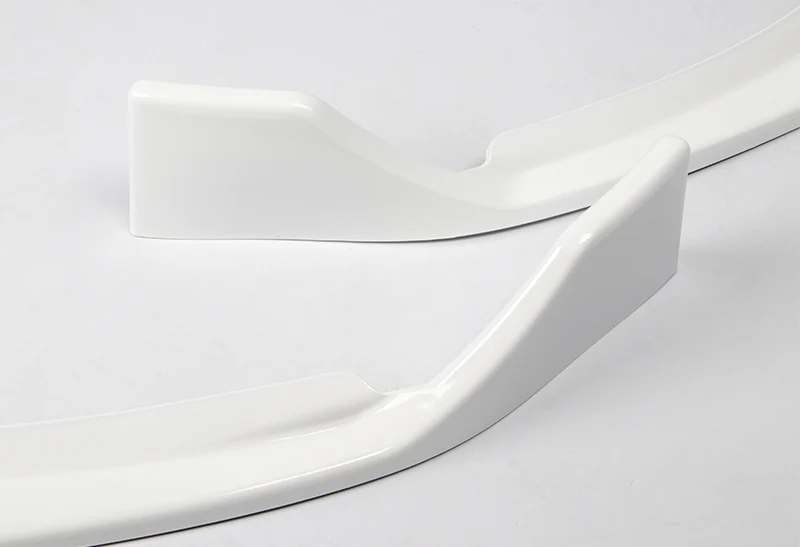 2019-2021 Mercedes W205 C-Class Painted White 3-Piece Front Bumper Body Spoiler Splitter Lip Kit - Image 2